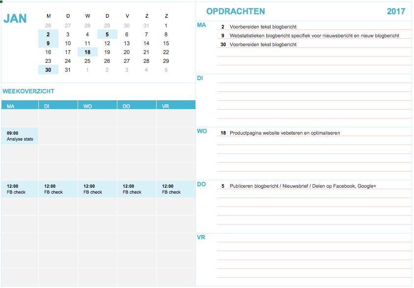 Internet Marketing Kalender 2
